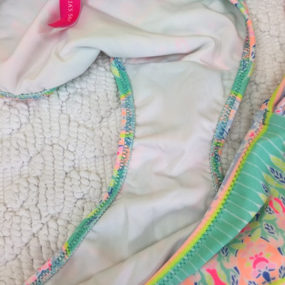 4/$25 VS Colorful Boho Swim Suit Bottoms Sz. L - Picture 6 of 7